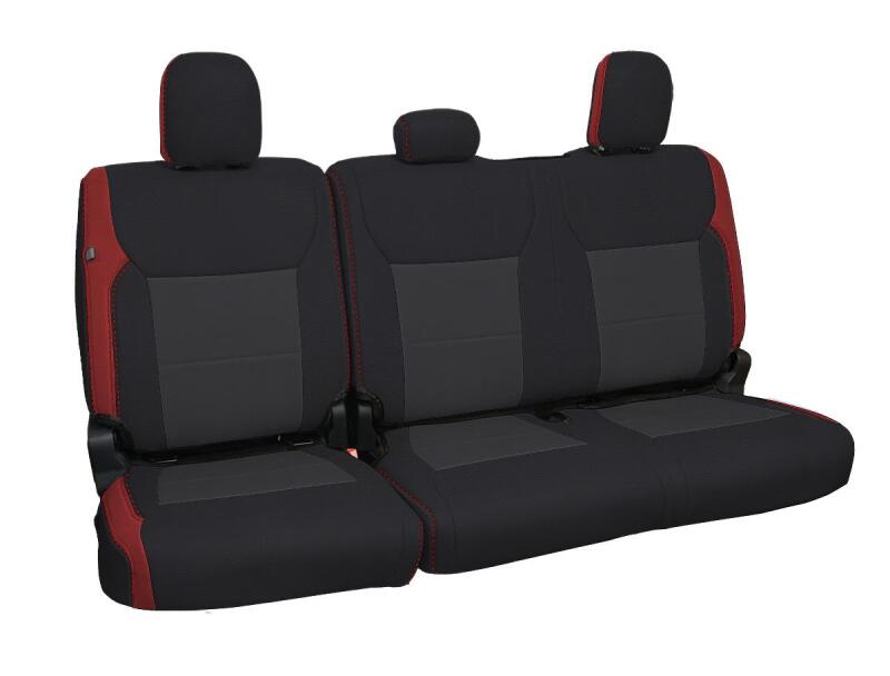 Ford F150 Lightning Rear Seat Covers - PRP Seats - Premium - Red - `21-`26 Ford F150 Lightning Rear Seat Covers - PRP Seats - Premium - Red - `21-`26